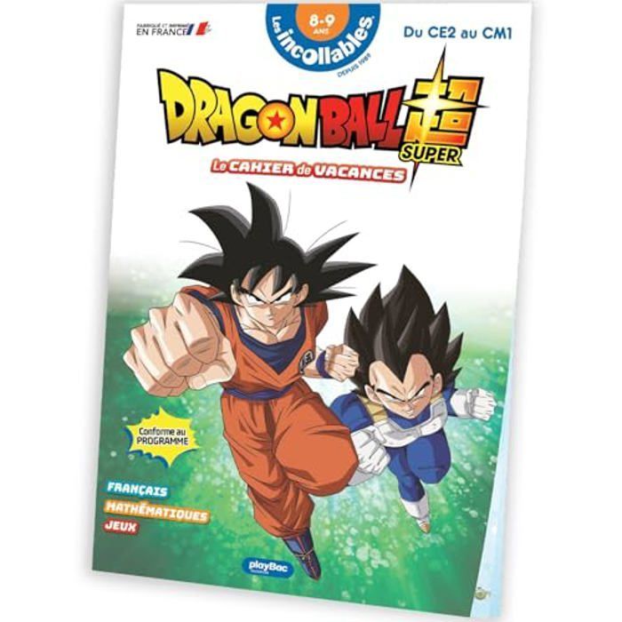 Holiday Activity Book - The Unbeatable Ones - Dragon Ball Super - Grades 3-4 - Ages 8-9 - Varied Exercises