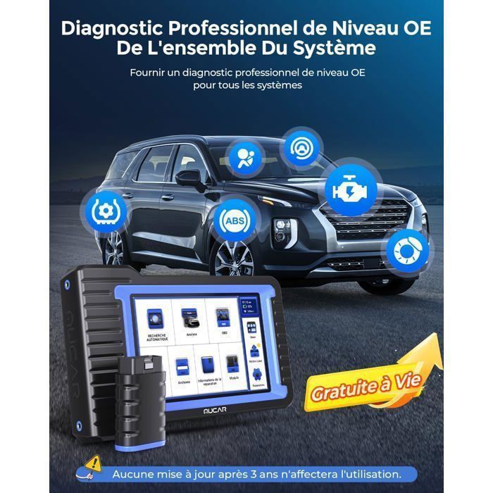 Strumento di diagnostica per auto - BAZARLAND30 - VO7 - Aggiornamenti gratuiti - Scansione bidirezionale - Oltre 28 servizi