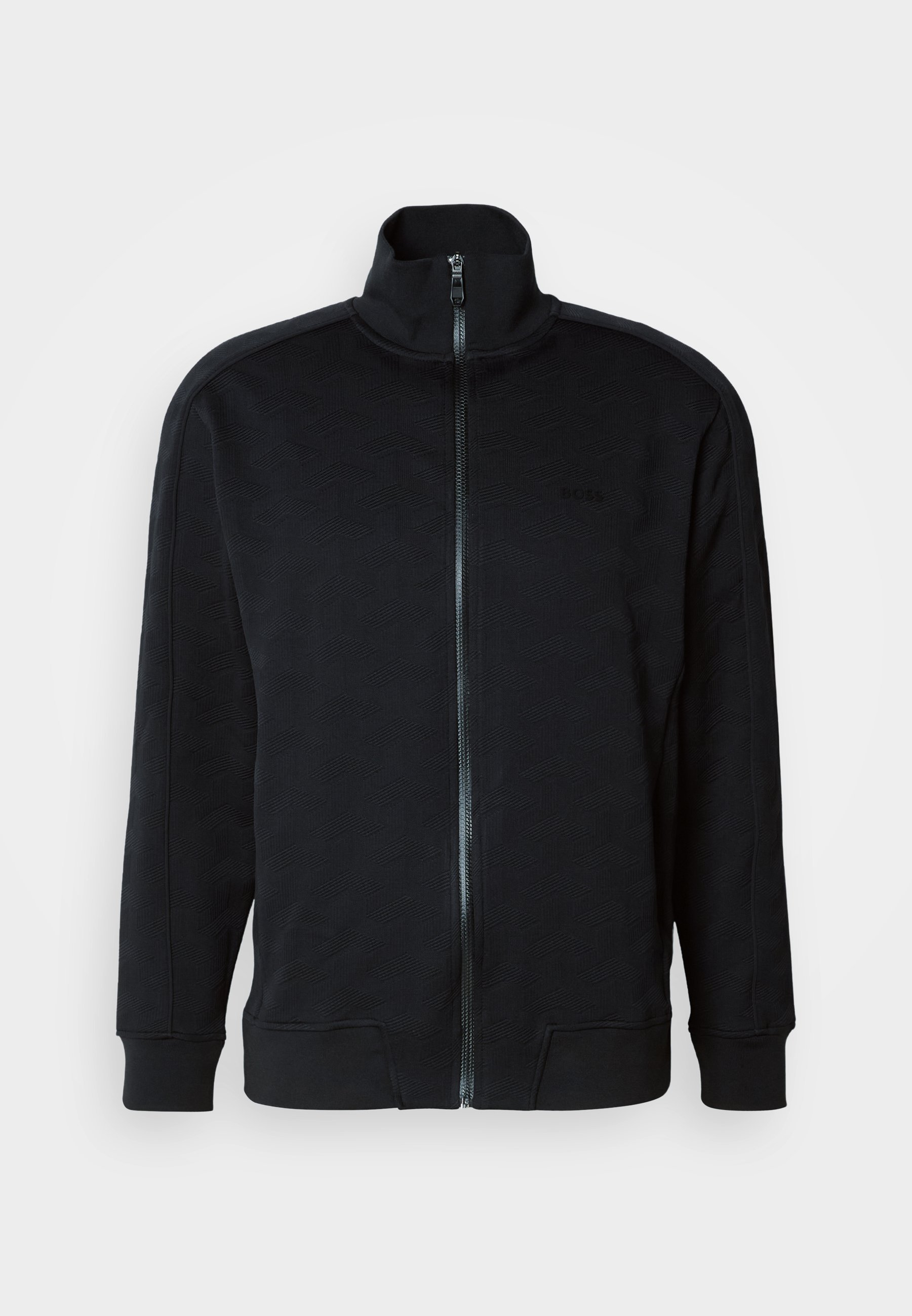 BOSS MIRROR - Sweatshirt met rits - zwart