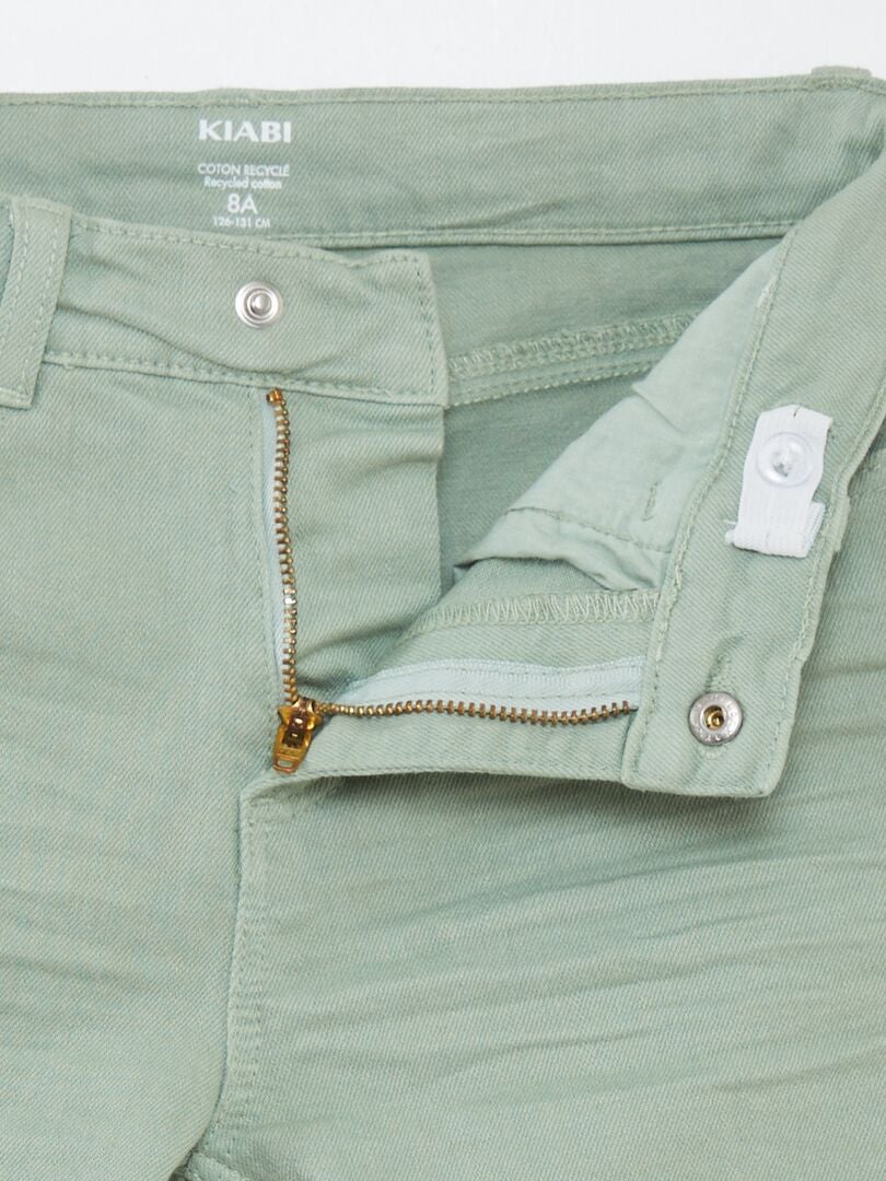 Bermudas de mezclilla - VERDE