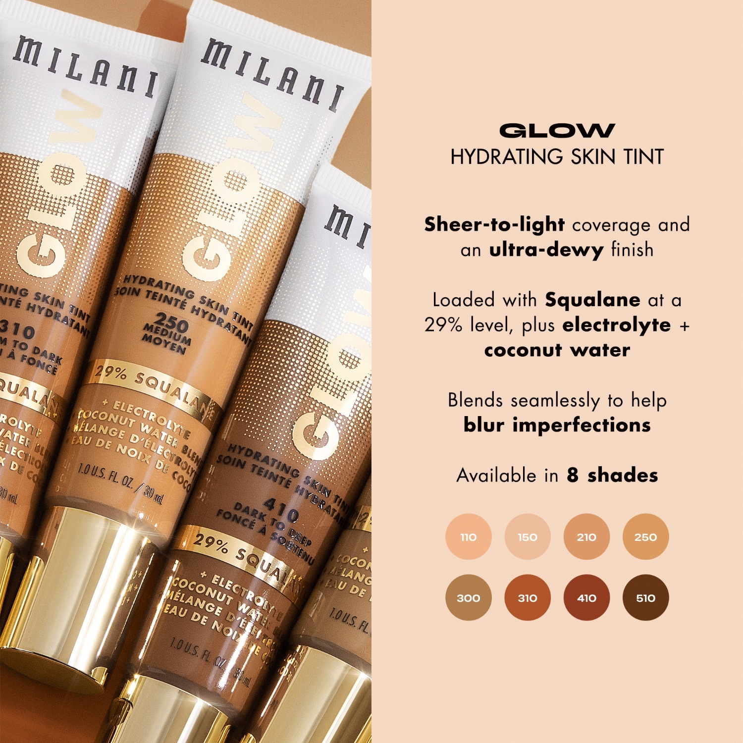 Milani Foundation Glow хидратантна нијанса за кожу - 30 мл