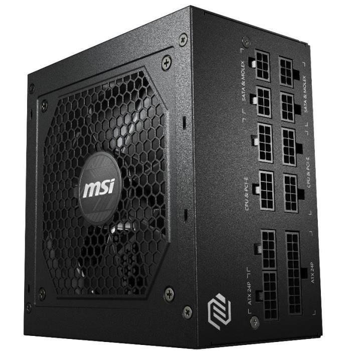 MSI MAG A650GL PCIE5 pc-voeding - 650W 80+ Gold modulair