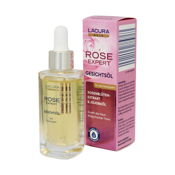 Rose Beauty ansiktspleie, sett med 3 (2 x 50 ml, 1 x 30 ml = 130 ml)