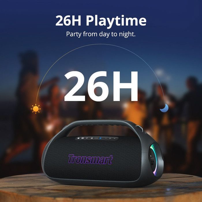 Haut-parleur Bluetooth Tronsmart Bang 2-90W-IPX6-26 heures de durée de vie-Pairage TWS-Charge RGB-USB-C-Parfait pour les fêtes