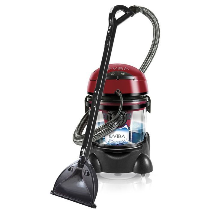 Aspirateur shampouineuse spécial moquette / tapisserie sec/humide 4 en 1 MPM MOD-22 2400W Rouge