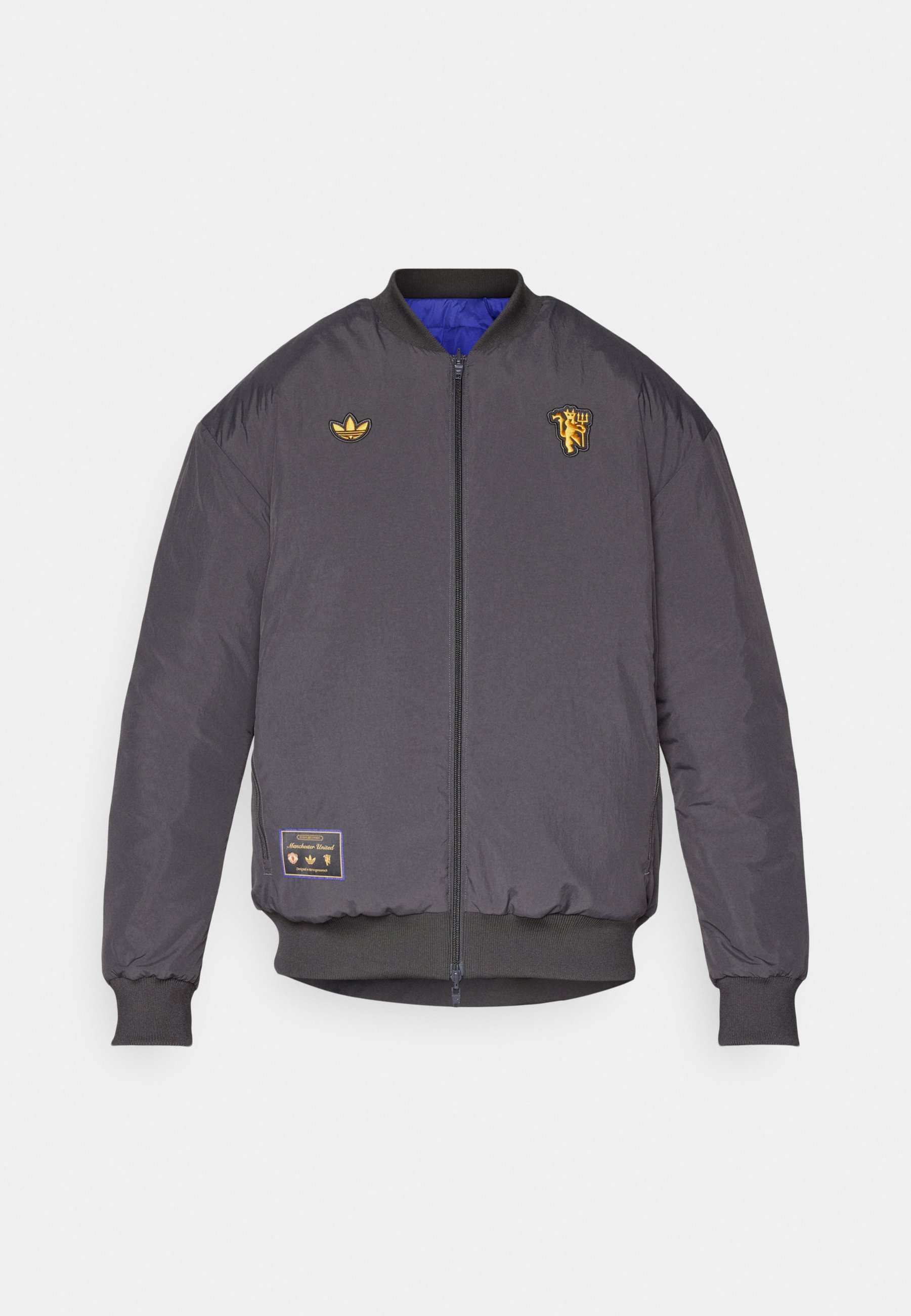 MANCHESTER UNITED ICON JACKET - Zimní bunda - black/full blue