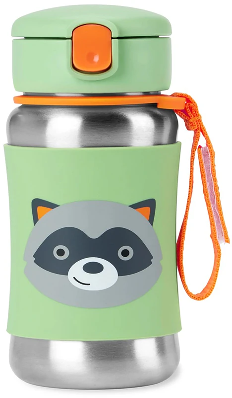 Skip Hop Spark -tyylinen pillipullo ruostumattomasta teräksestä valmistettu vesipullo pillillä
