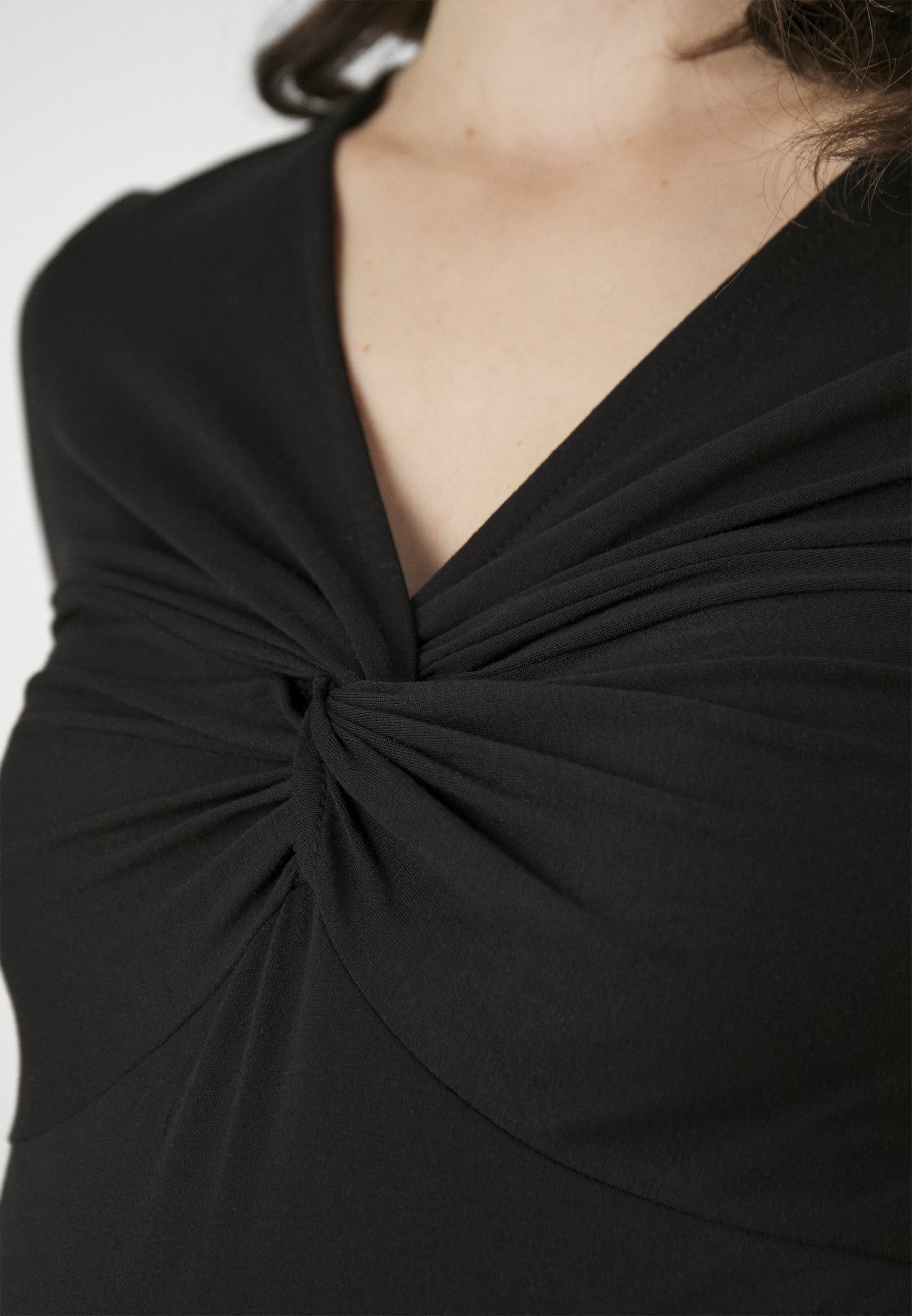 Vero Moda Maternity VMMISA Jurk met uitlopende mouwen en kort model - Rechte jurk - zwart