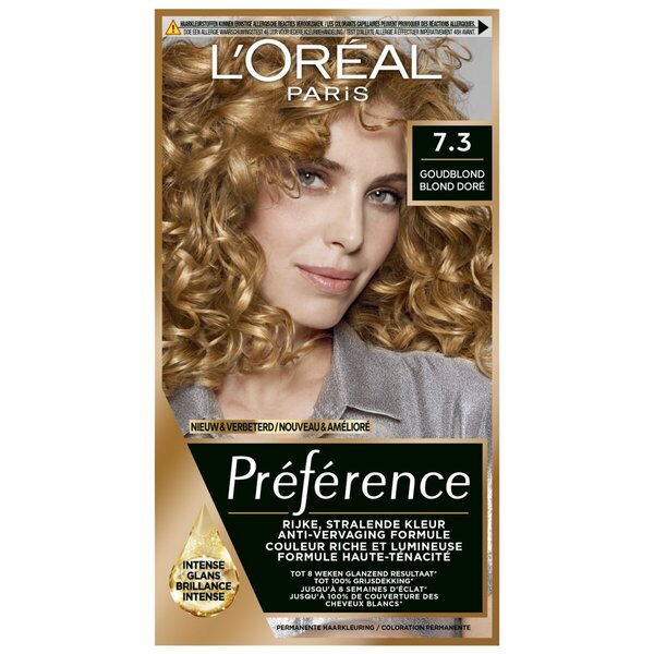 L'Oréal Paris Préférence 7.3 Golden Medium Blonde barva za lase<br>