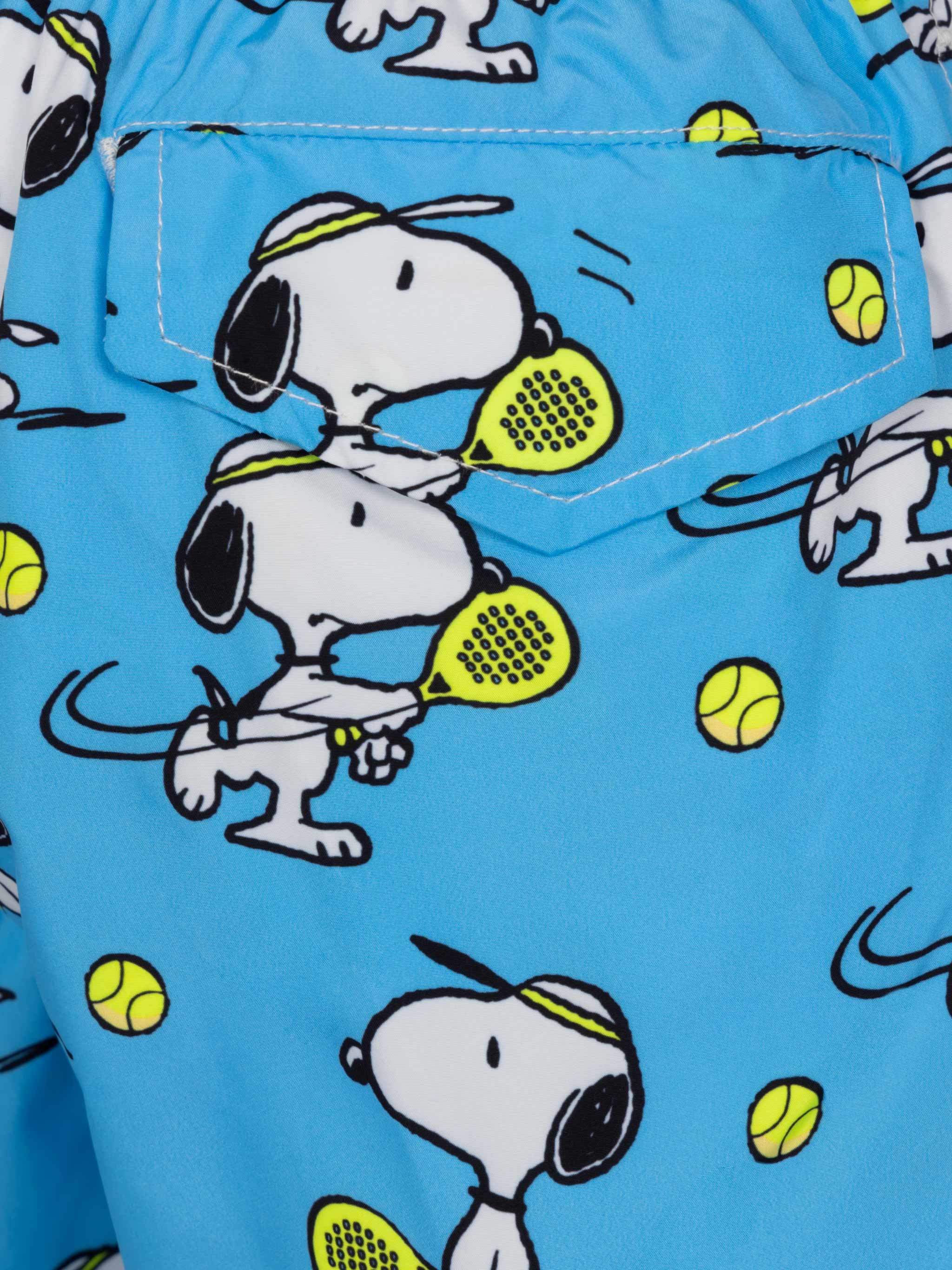 Costume mare Jean Lighting in tessuto leggero con stampa Snoopy giocat