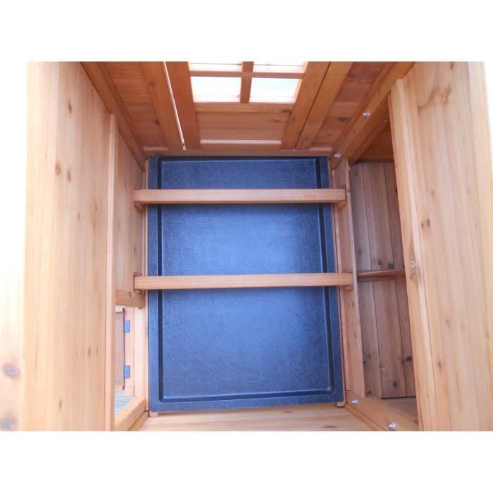 Gallinero estándar con techo de betún, a una sola pendiente, 1,50 m².