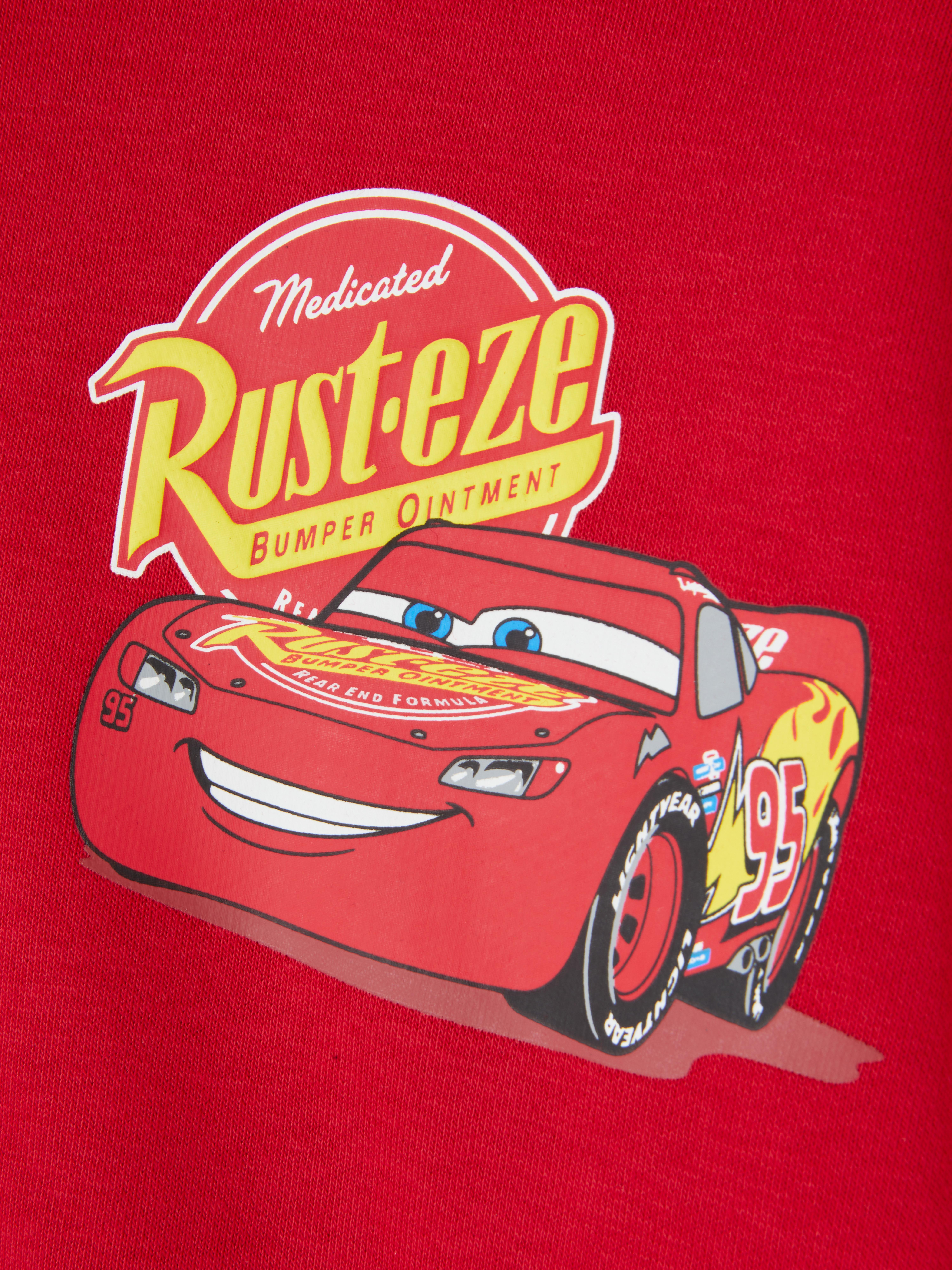 Hanorac asortat cu imprimeu Disney Cars. Un hanorac cu guler rotund, manșete cu nervuri și imprimeuri cu personaje Cars.