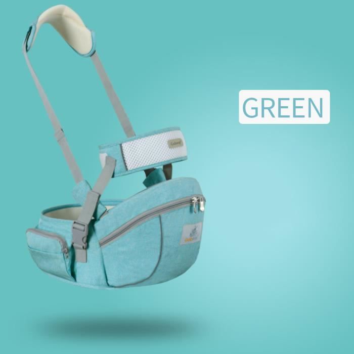 Marsupio ergonomico, seduta per neonati, marsupio da vita, fasciatoio per neonati, cintura regolabile, comodo, traspirante (0ea4b8)