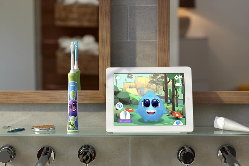 „Philips Sonicare For Kids 3+“ HX6352/11 elektrinis ultragarsinis dantų šepetėlis vaikams