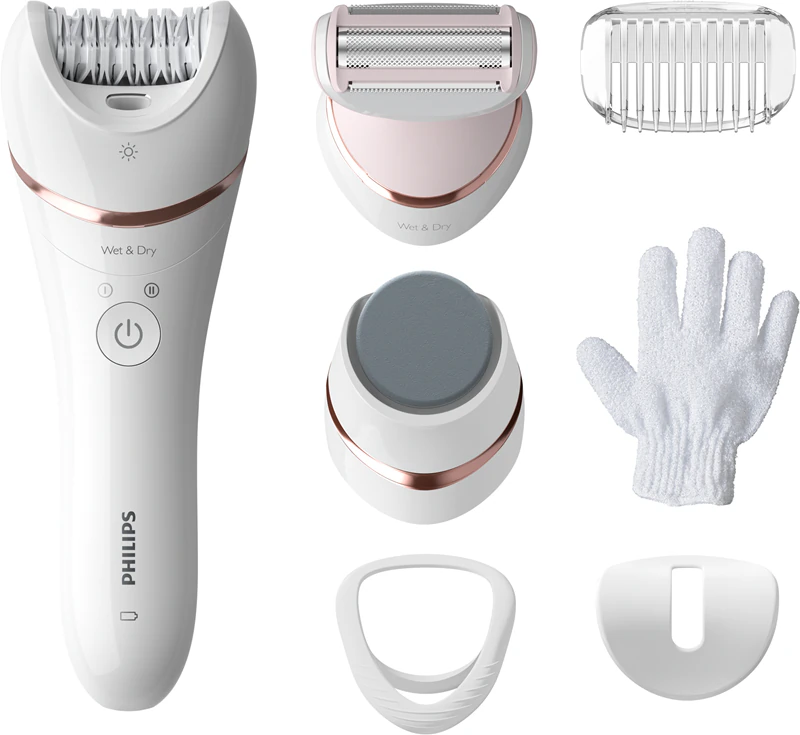 Depilador Philips Série 8000 BRE730/10 para uso a seco e molhado