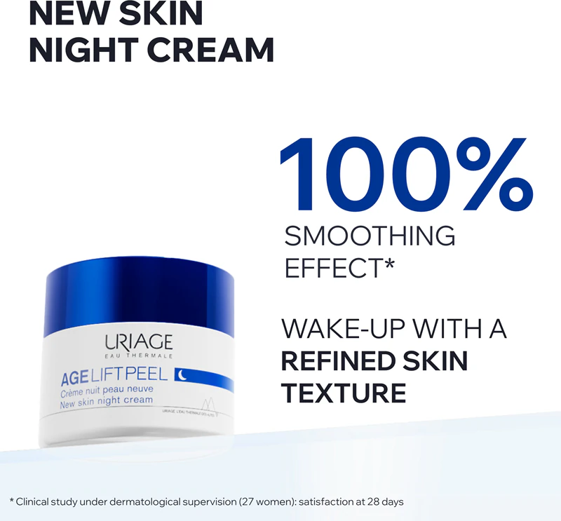 Uriage Age Lift New Skin Night Cream nočný krém proti vráskam s AHA
