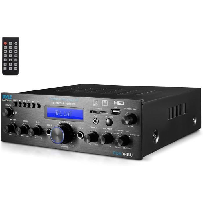 Amplificatore multicanale Bluetooth Pyle da 200 W – HDMI, USB/SD, FM, microfono, telecomando