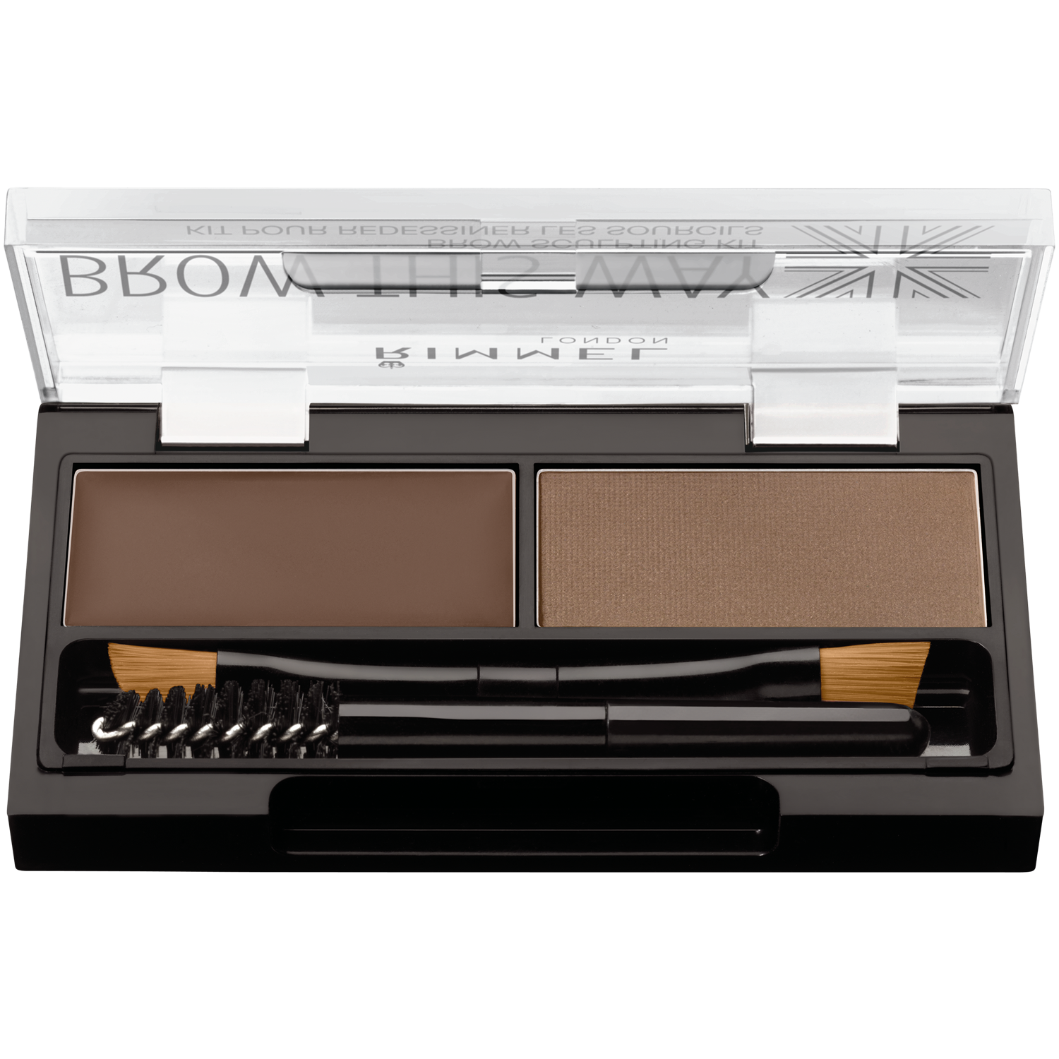 Palette per sopracciglia Rimmel Mid Brown 002 2,4 g Brow This Way