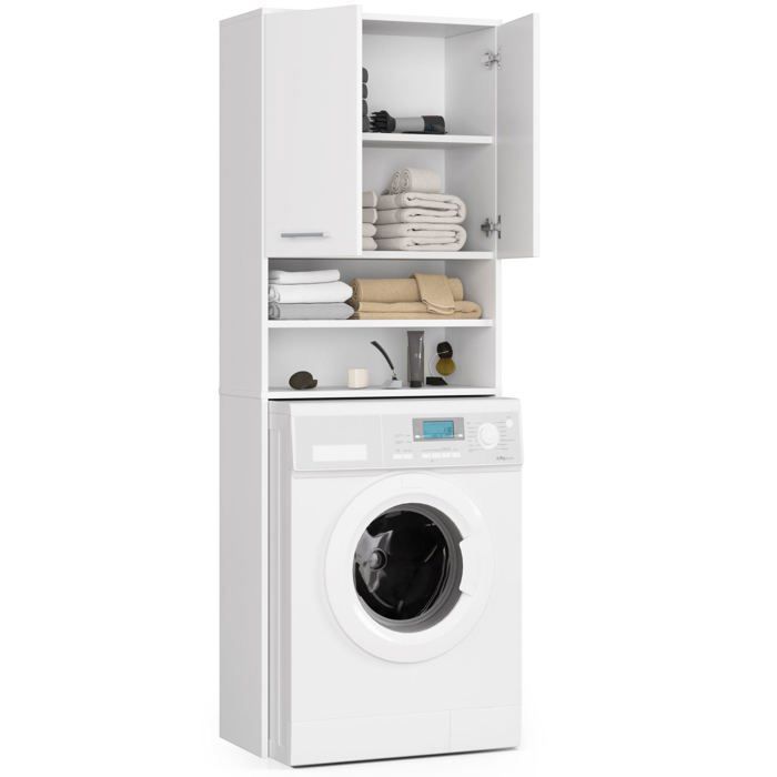 Armário de banheiro branco FIN, 64 cm, 2 portas - AKORD - Móveis para banheiro - Clássico - Atemporal