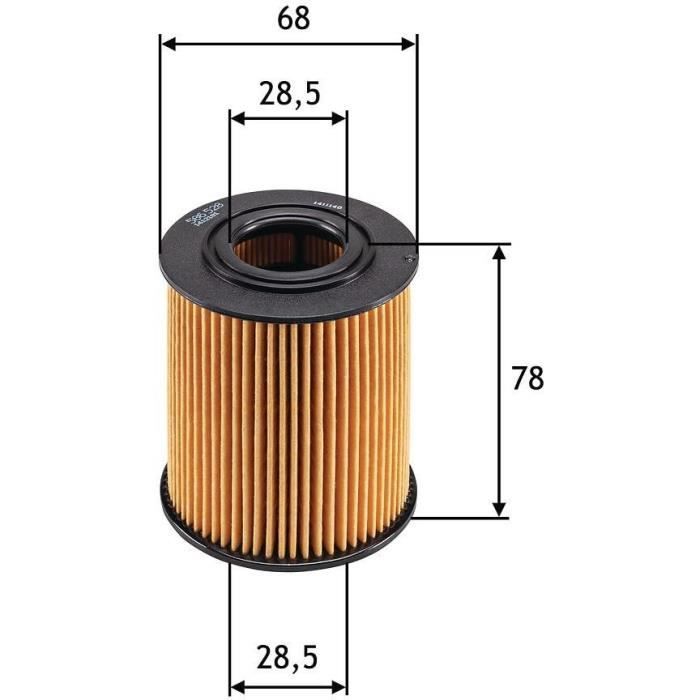 Oil filter - VALEO - 586528 - FLT HUI BMW 5 530 D BMW X5 3.0 TDS