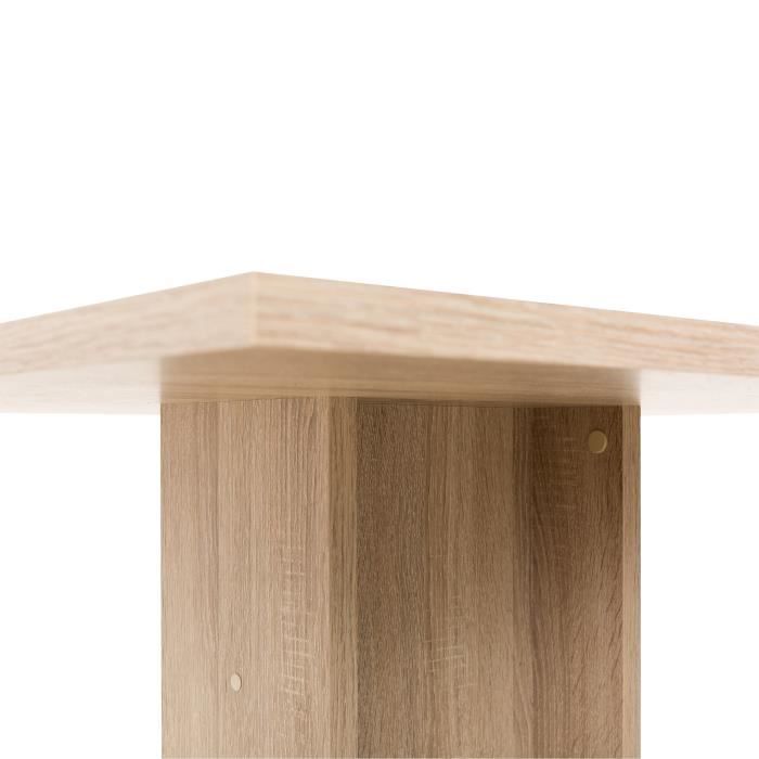 Ruokapöytä 2-4 hengelle - Neliönmuotoinen - Klassinen - Tammiviimeistely - GUSTAVE - P 80 x L 80 cm