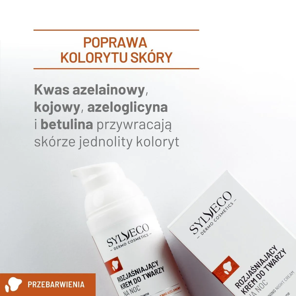 Sylveco Dermo Krem rozjaśniający do twarzy na noc