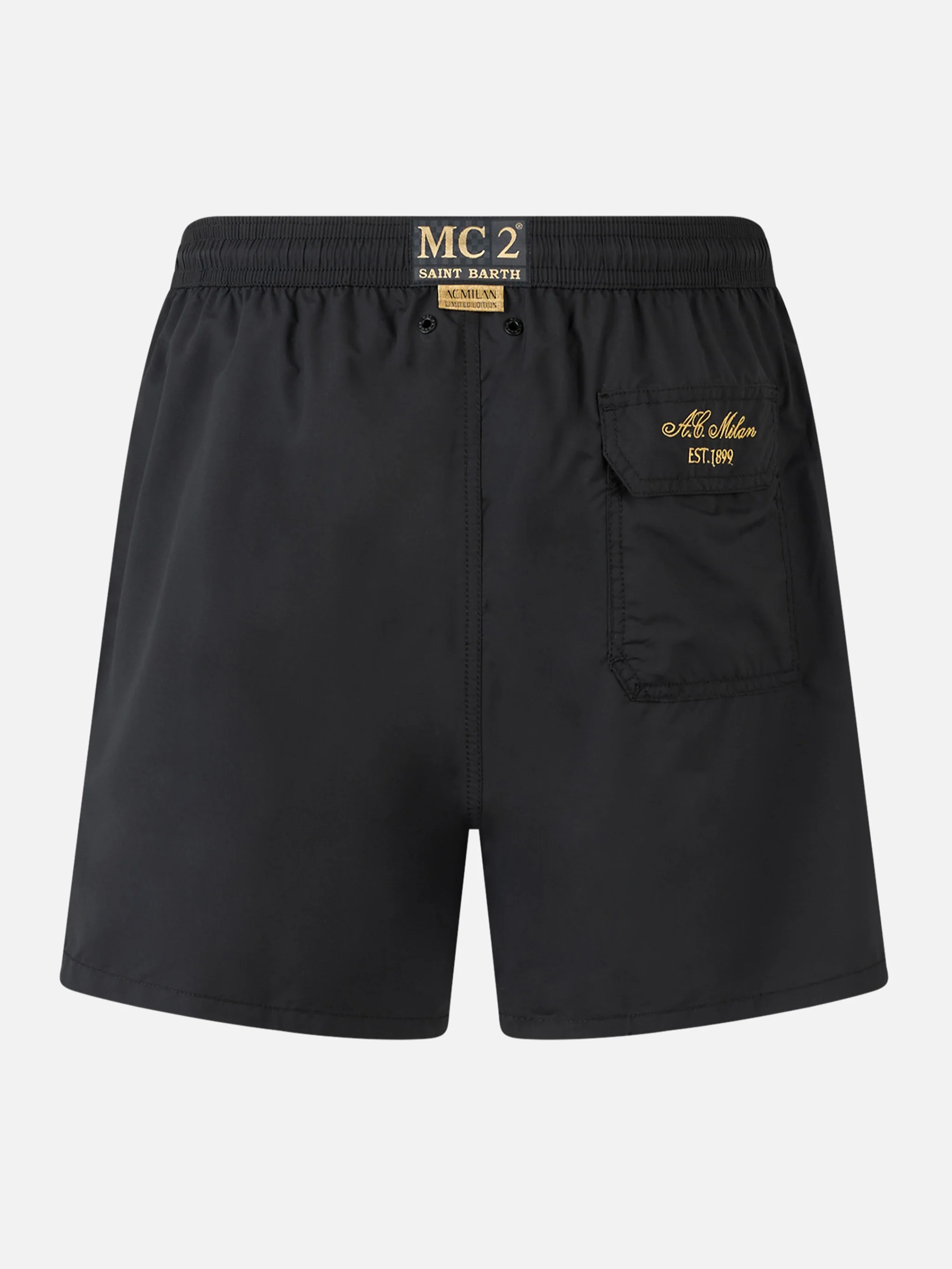 Costume classico leggero Patmos nero con patch Milan 125 | AC MILAN 12