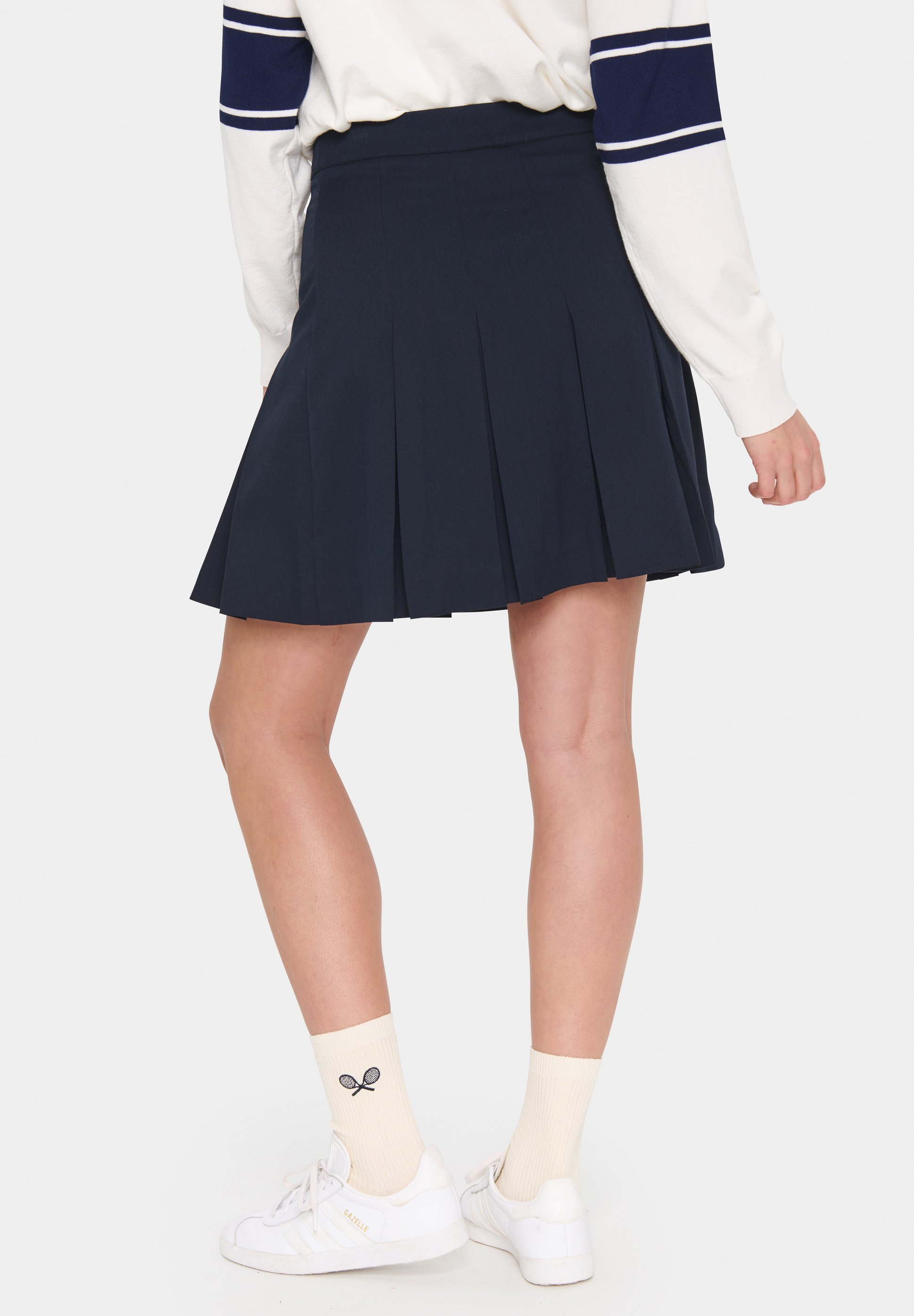 Saint Tropez plooirok - baritonblauw
