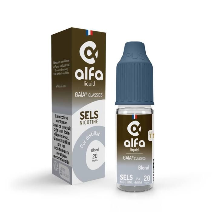 ELiquide BLOND GAIACLASSICS Alfaliquid Sels de nicotine 20mg nicotine