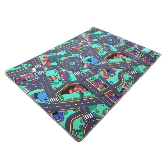 Tapis - Circuit de voitures - 95x200cm - Bleu - Grands formats