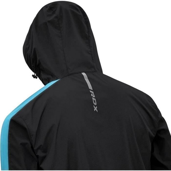 Survêtement de sudation RDX Sauna H1 - bleu ciel - XS - Fitness - Homme - Manches longues - Respirant