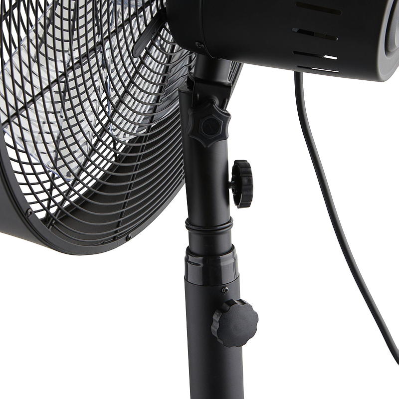 Energiezuinige vloerventilator 40 cm zwart, design