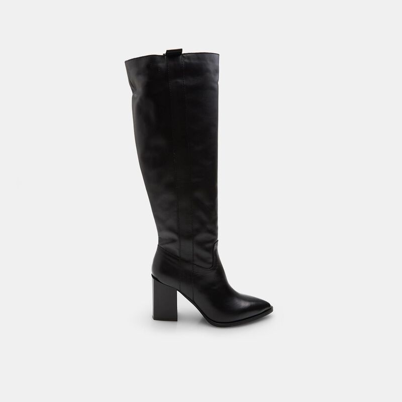 BATA dameslaars met hak van leer