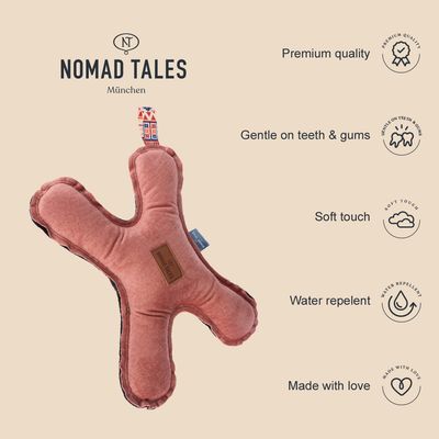 Brinquedo para cães Nomad Tales Blush Flying X