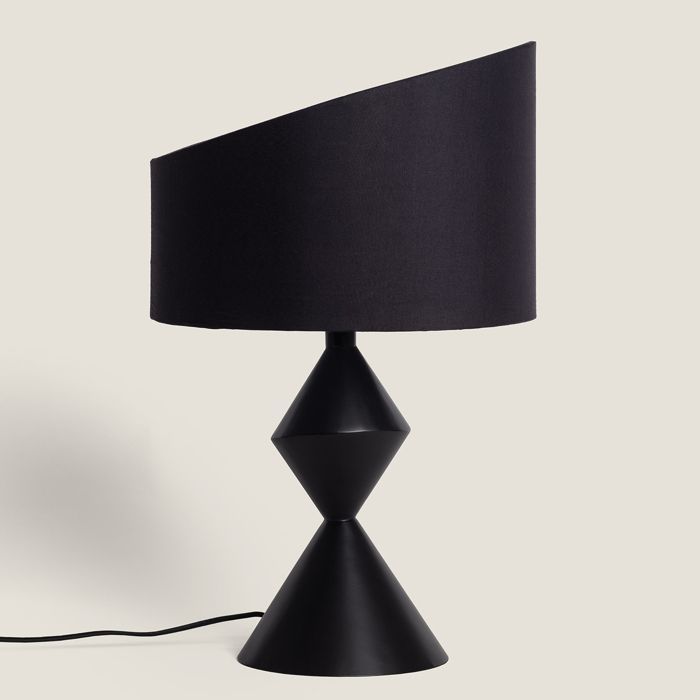 Lampe à Poser Métal Ryhall Noir