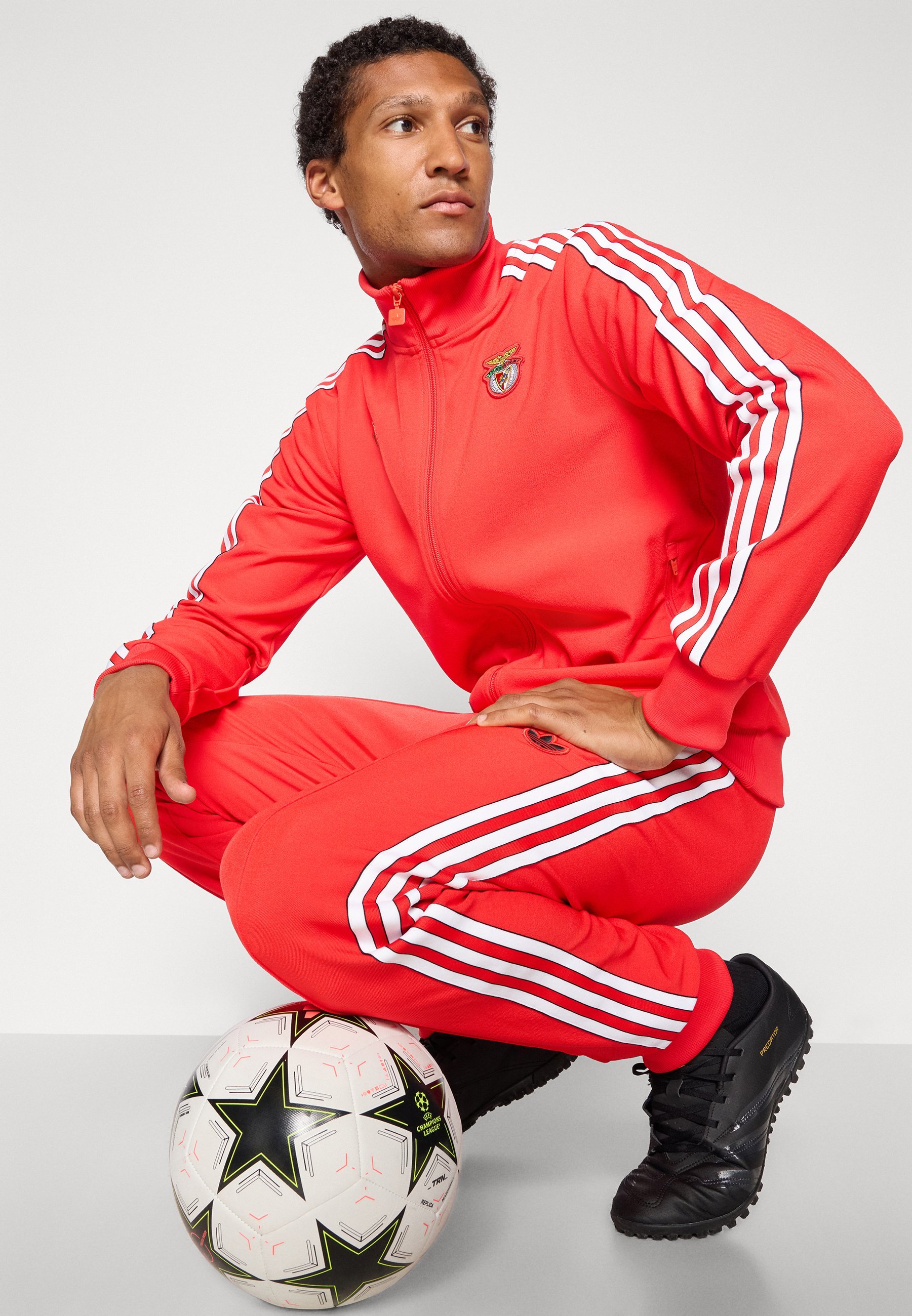 Pantalon de survêtement adidas Originals Benfica Lisbon Icon - Tenue de club - Rouge Benfica