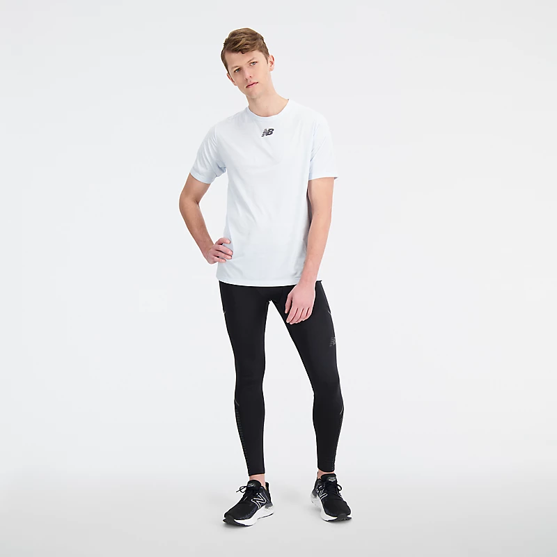 T-shirt à manches courtes Impact Run Luminous pour homme - BLEU GLACÉ CRISTAL