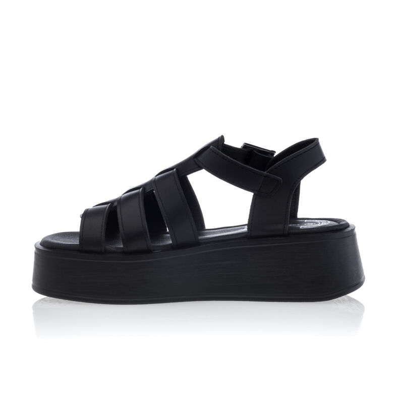 Sandali neri da donna / Scarpe aperte in punta
