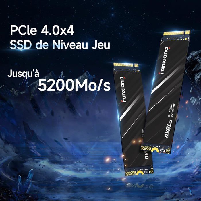 Fanxiang S690Q NVMe 1To Disque SSD Interne M.2 2280 PCIe 4.0