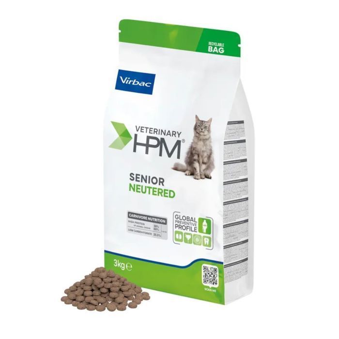 Cibo per gatti - Virbac - Gatto anziano sterilizzato - 7 kg - Ricco di proteine - A basso contenuto di carboidrati