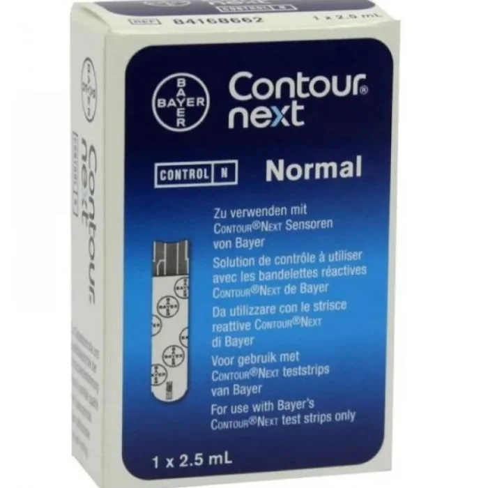 CONTOUR Contour Next Normal Control 1 vial con medición de glucosa en sangre