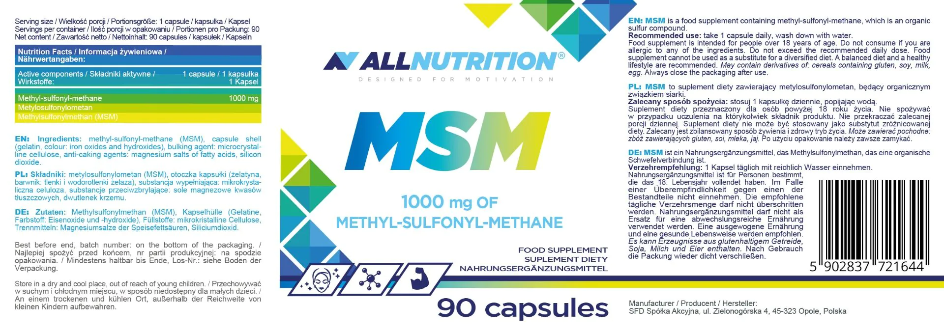 Allnutrition MSM Kapsułki