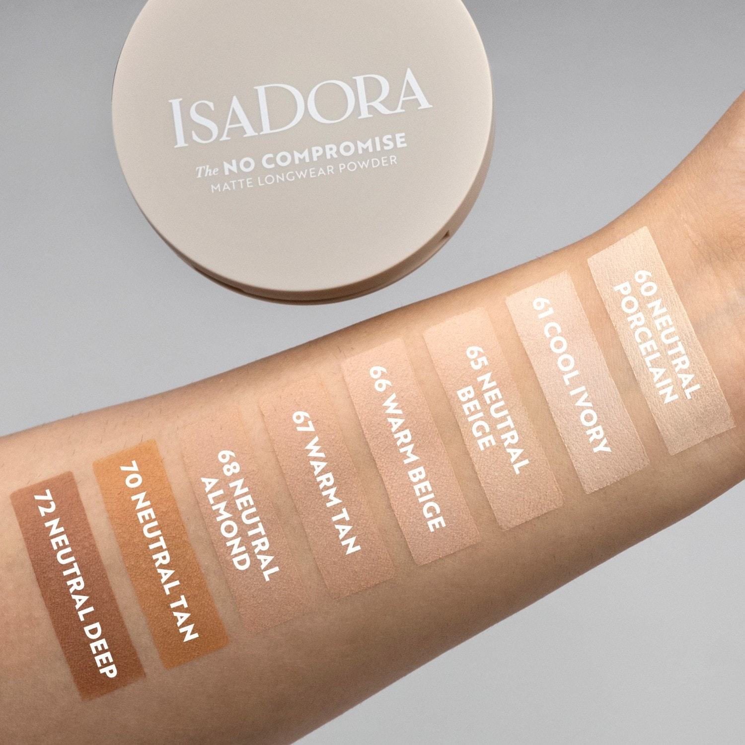 Isadora Powder – bezkompromisa, matēts un ilgstoši noturīgs pūderis – 7 g