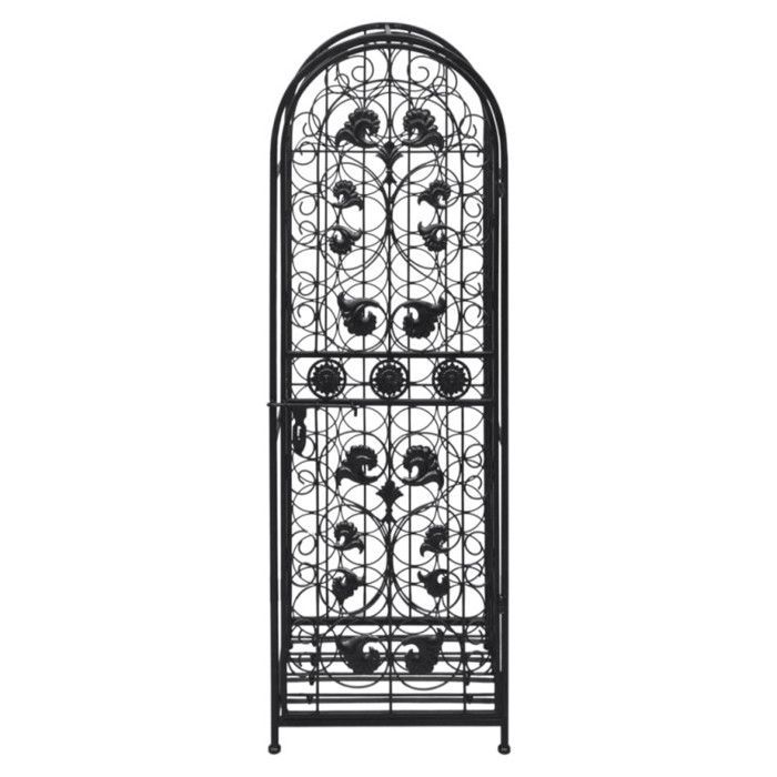 vidaXL Flaschenregal für 45 Flaschen, Metall, 240939