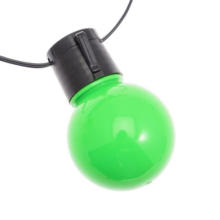 Guirnalda de luces solares LOTTI - 15 bombillas LED de Ø 5 cm - Multicolor - 8 m