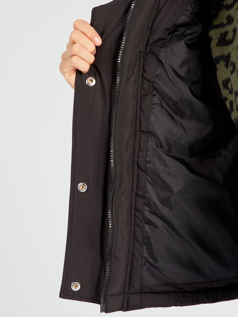 Chaqueta corta acolchada de plumón 'JDY' - Negra