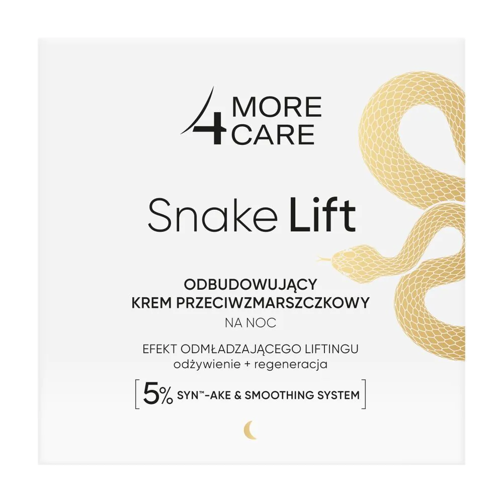 More4Care Snake Lift Odbudowujący krem przeciwzmarszczkowy na noc