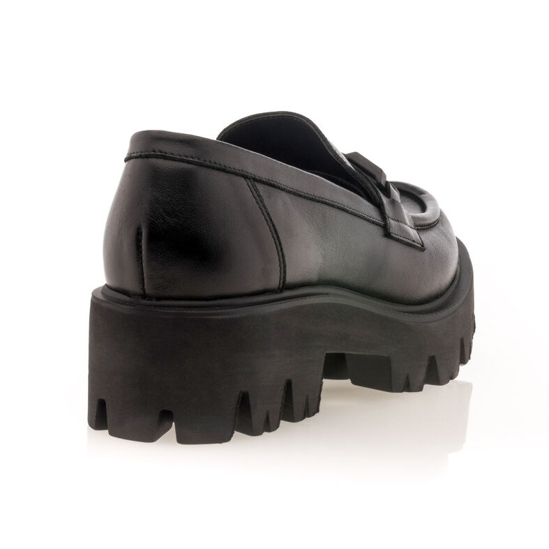 Svarta loafers/båtskor för kvinnor