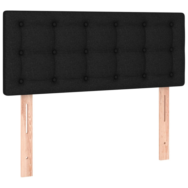 Wezgłowie Czarny 100 cm Tkanina Low vidaXL