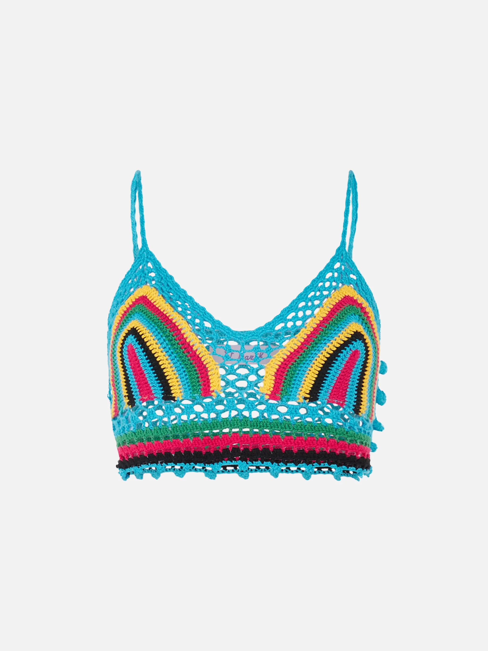 Multicolor gehaakte top